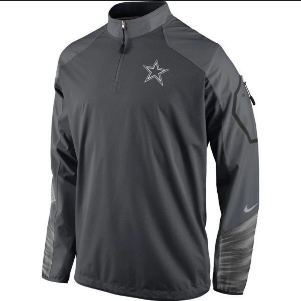 Nike NFL OnField Dallas Cowboys Sideline Pullover Jacket | Size S